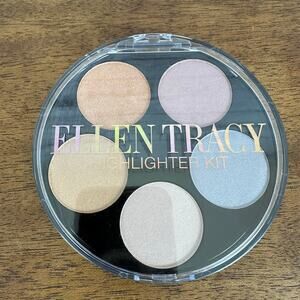 Women's NEW Ellen Tracy Highlighter Pallet Kit 5 Colors Neutral Unsealed 0.35 Oz